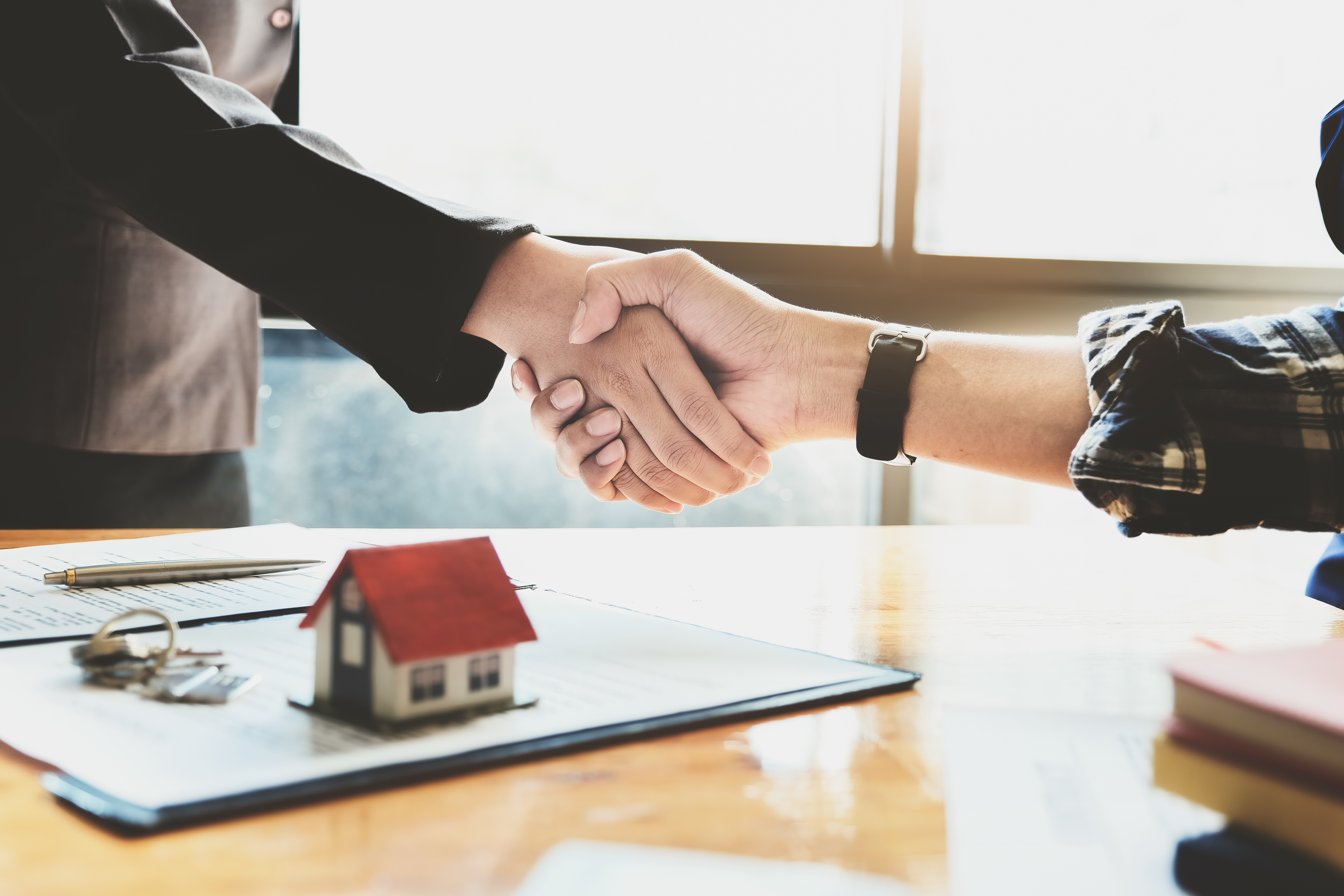 Real Estate Agent Handshake